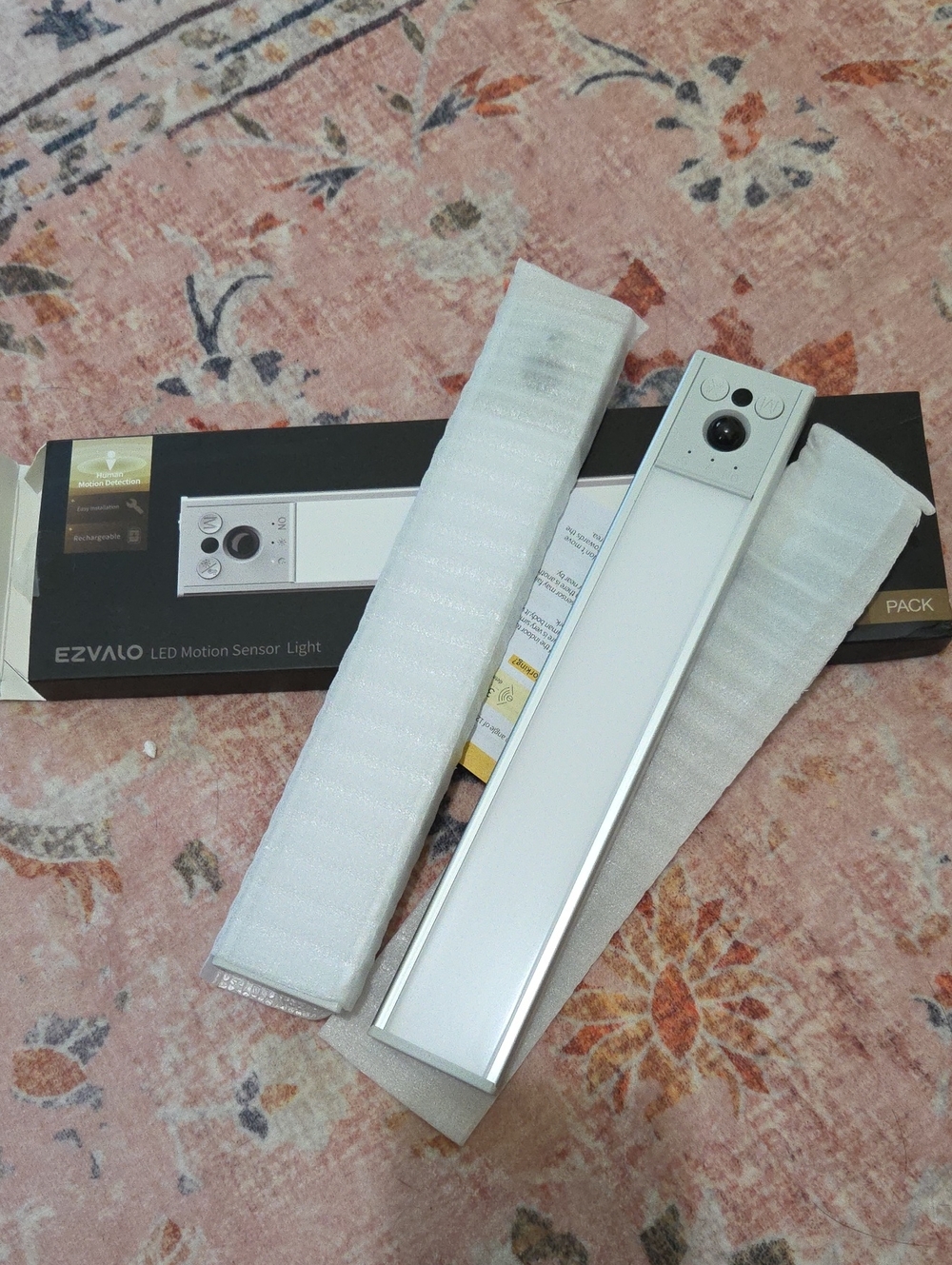 New EZVALO LED Motion Sensor Light 2 Pack